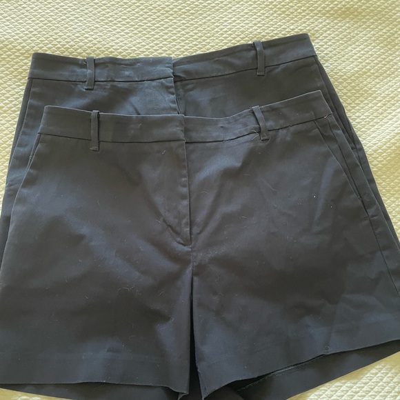 2 pair Ann Taylor navy shorts - Picture 1 of 6